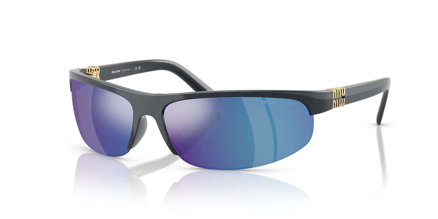 MIU MIU MU A02S Grey-Blue Sunglasses