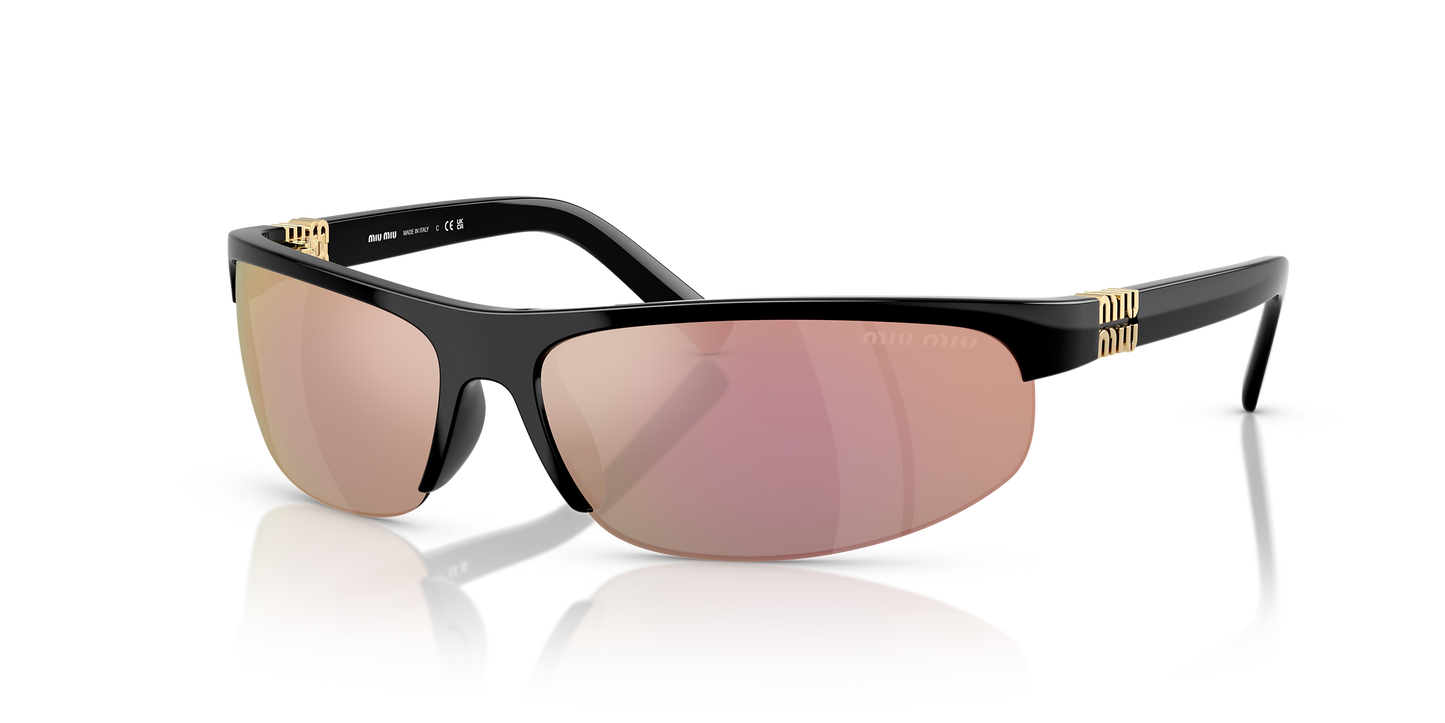 משקפי שמש מיו מיו שחור-אפור | MIU MIU MU A02S Black-Grey