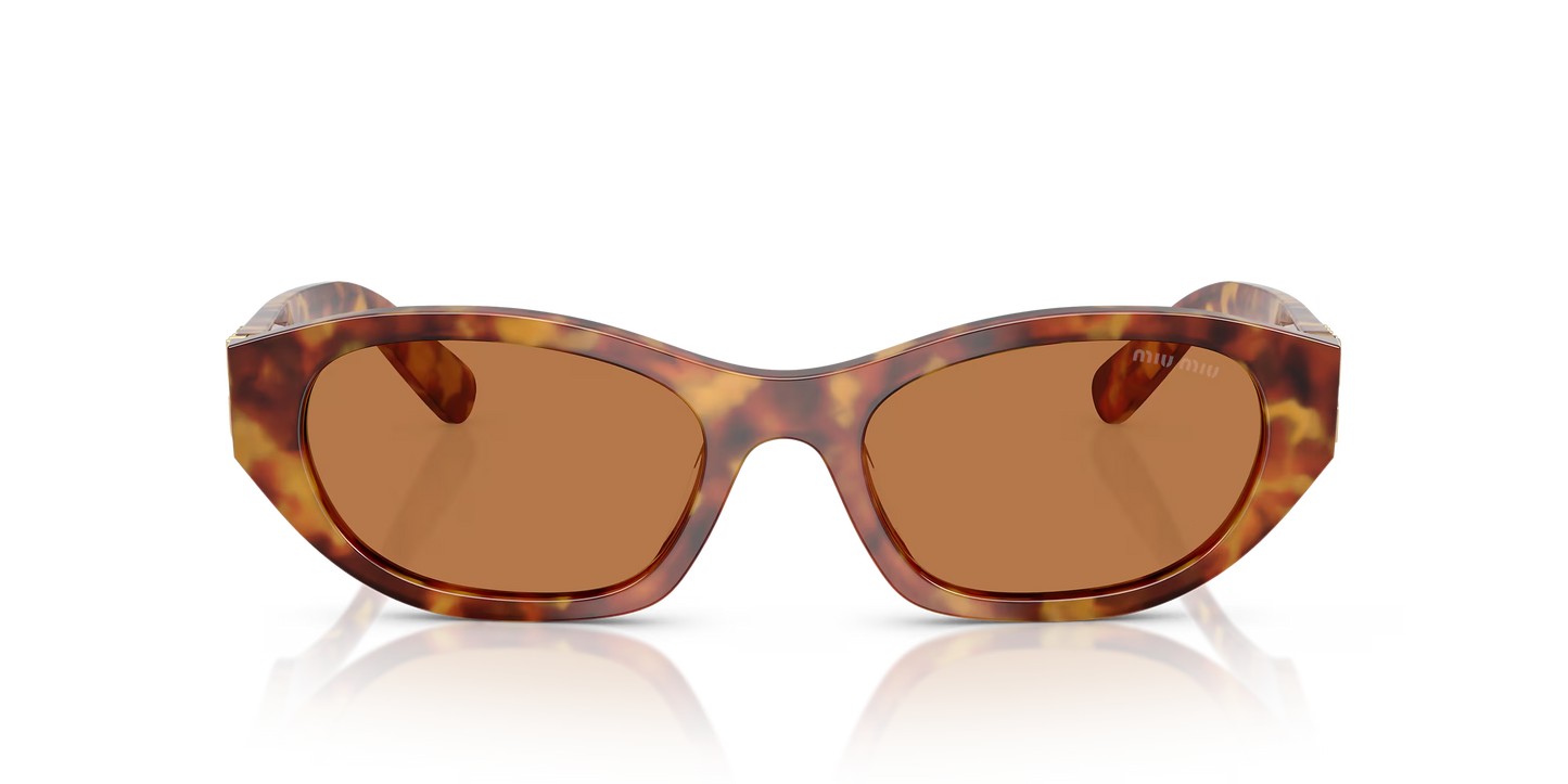 משקפי שמש מיו מיו חום-חום | MIU MIU MU A03S Brown-Brown