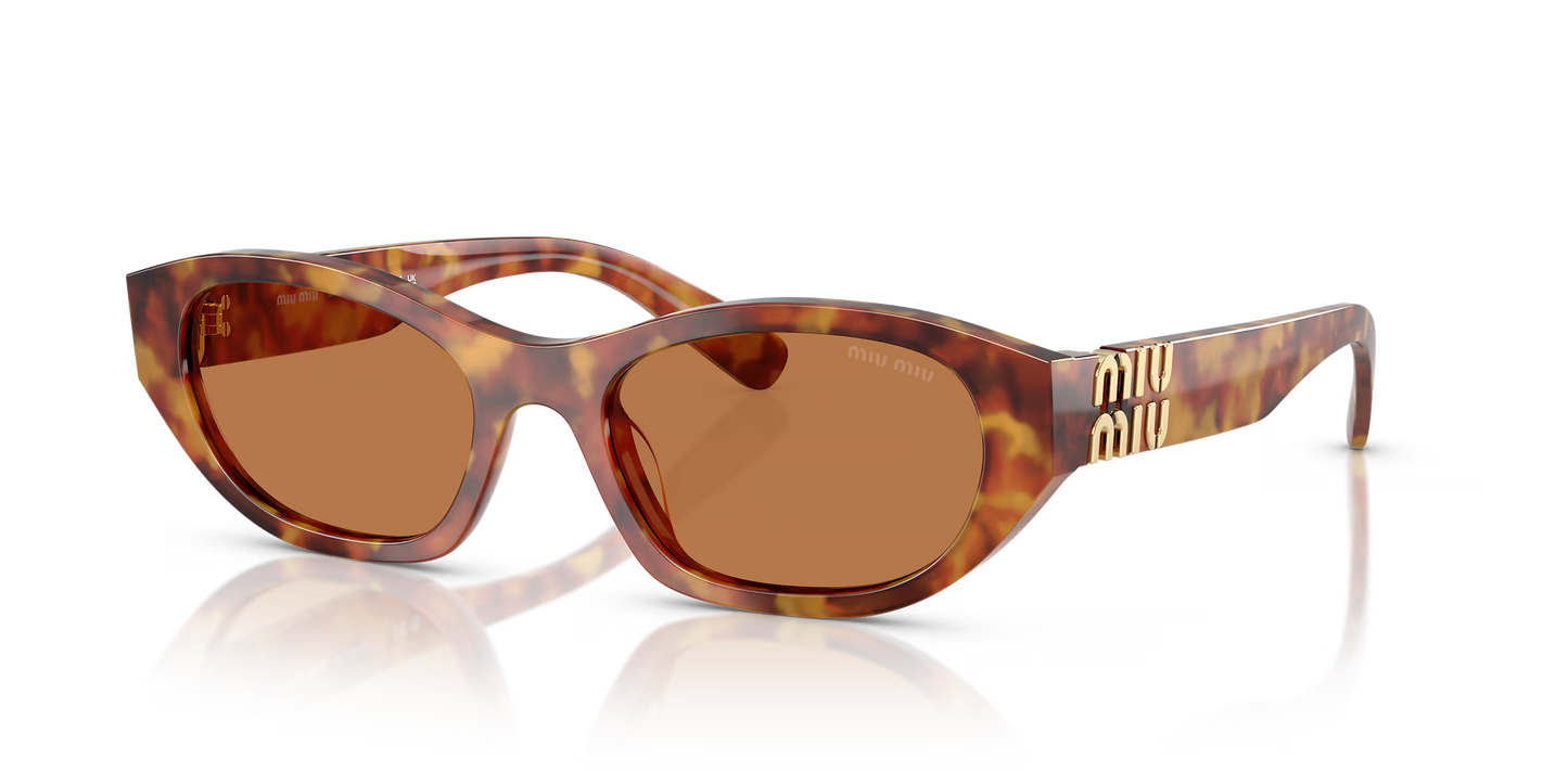 משקפי שמש מיו מיו חום-חום | MIU MIU MU A03S Brown-Brown