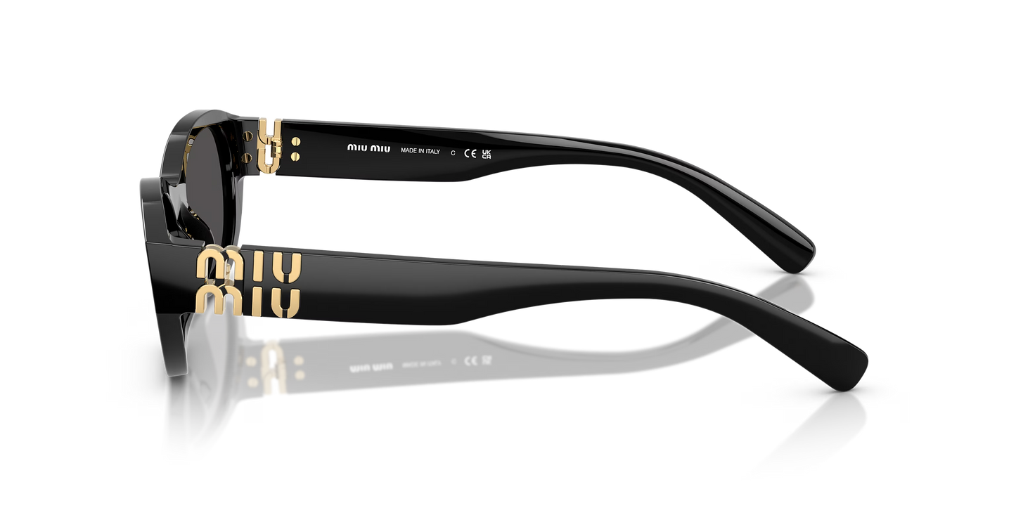 משקפי שמש מיו מיו שחור-אפור | MIU MIU MU A03S Black-Grey