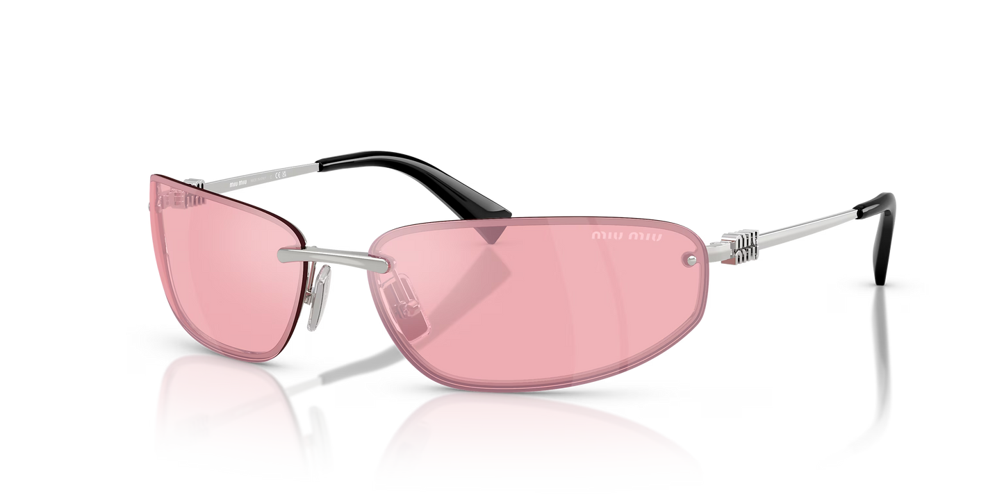 משקפי שמש מיו מיו כסף-ורוד | MIU MIU MU A50S Silver-Pink