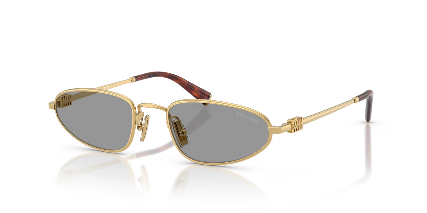 משקפי שמש מיו מיו זהב-אפור | MIU MIU MU A52S Gold-Grey