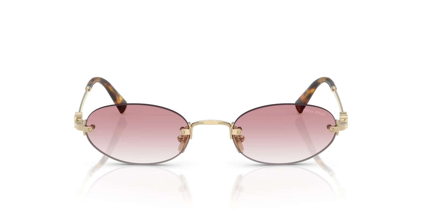 משקפי שמש מיו מיו זהב-ורוד | MIU MIU MU A54S Gold-Pink