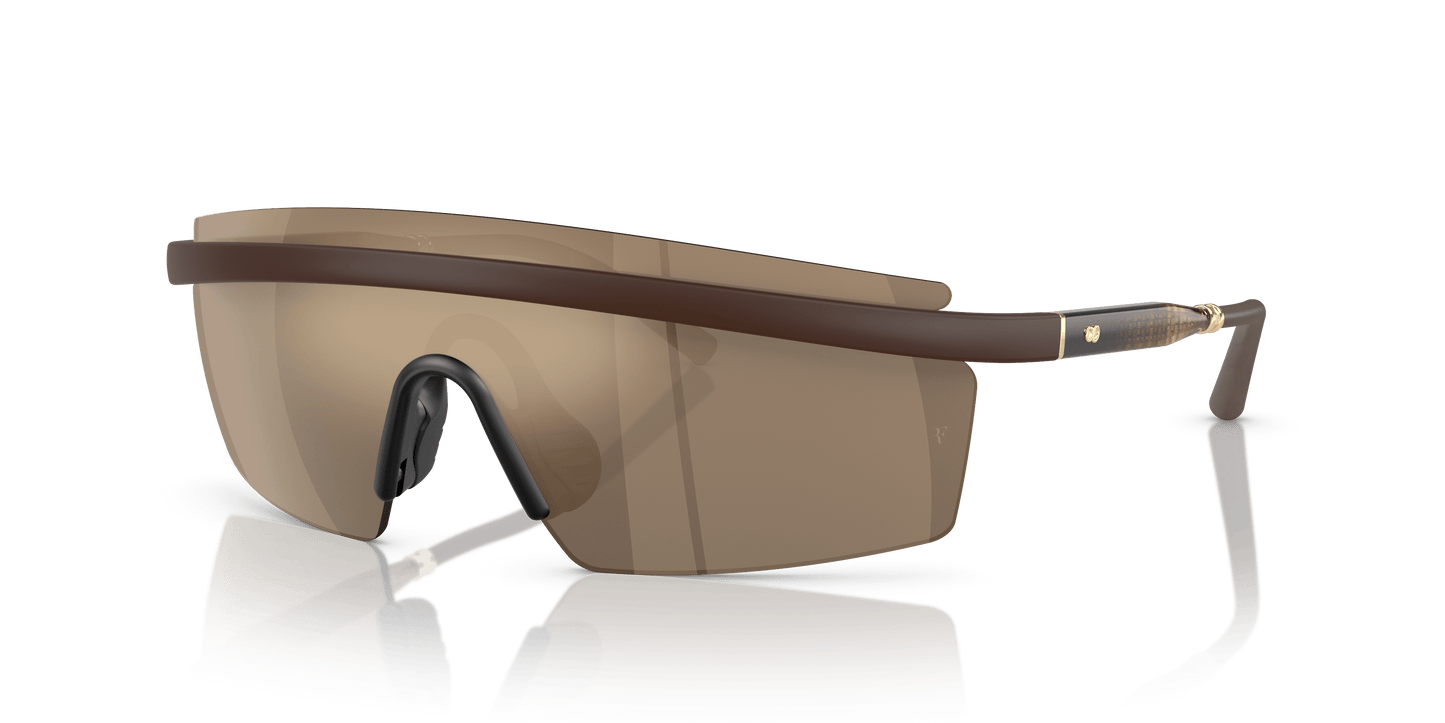 Oliver Peoples Sunglasses Semi-Matte Umber-Desert Flash Mirror | OLIVER PEOPLES OV5556S R-4 Semi-Matte Umber-Desert Flash Mirror