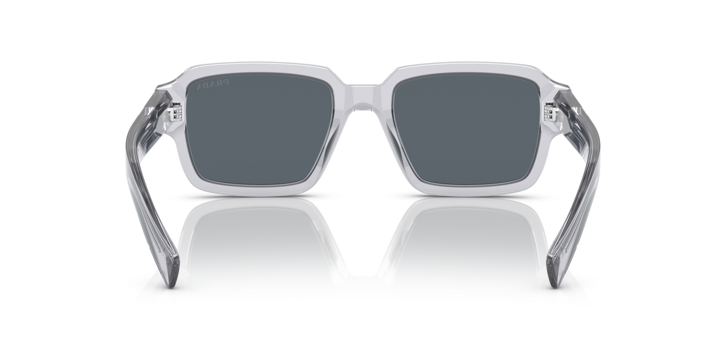 Prada PR 02ZS Transparent Grey-Blue Sunglasses