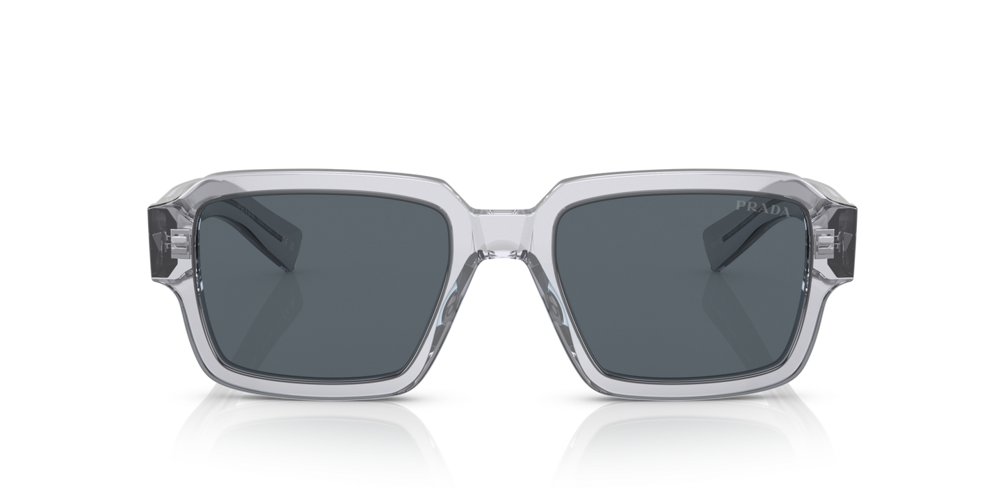 Prada PR 02ZS Transparent Grey-Blue Sunglasses