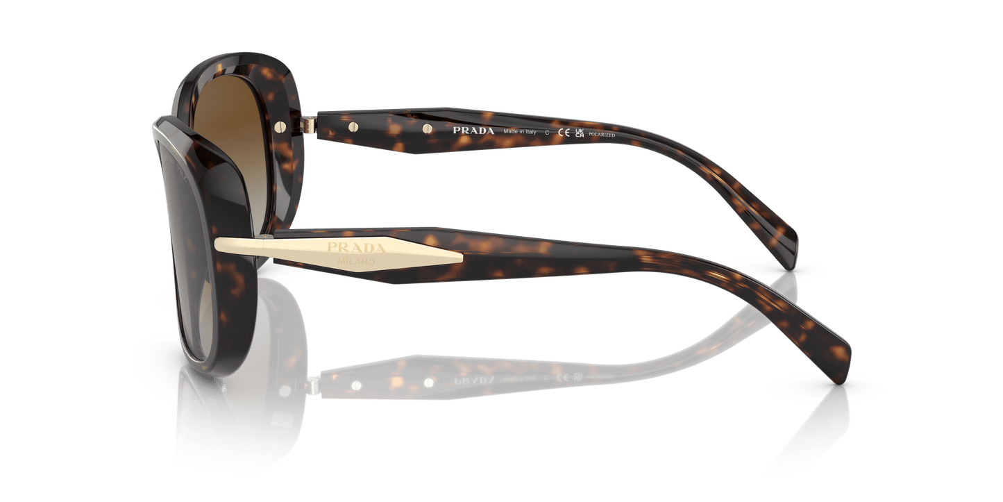 Prada Sunglasses Tortoise-Polar Brown Gradient | PRADA PR 04ZS Tortoise-Polar Brown Gradient