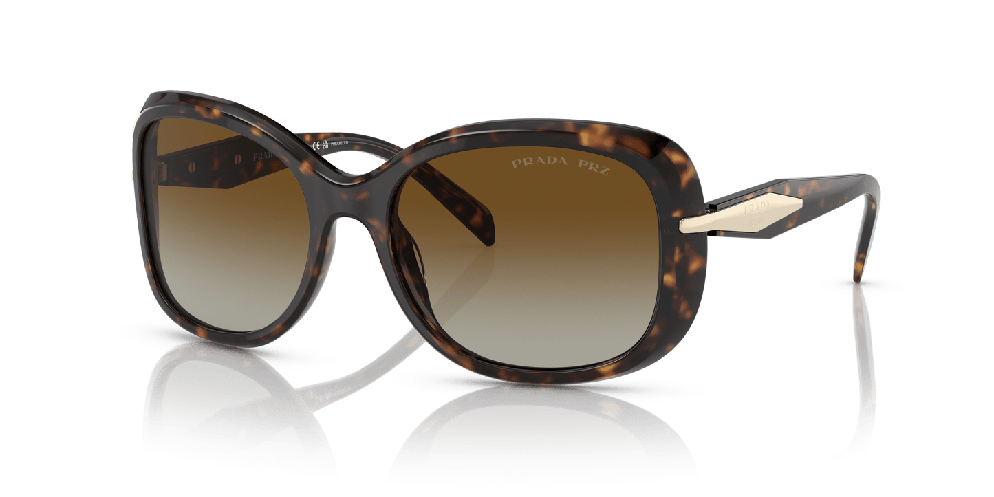 Prada Sunglasses Tortoise-Polar Brown Gradient | PRADA PR 04ZS Tortoise-Polar Brown Gradient