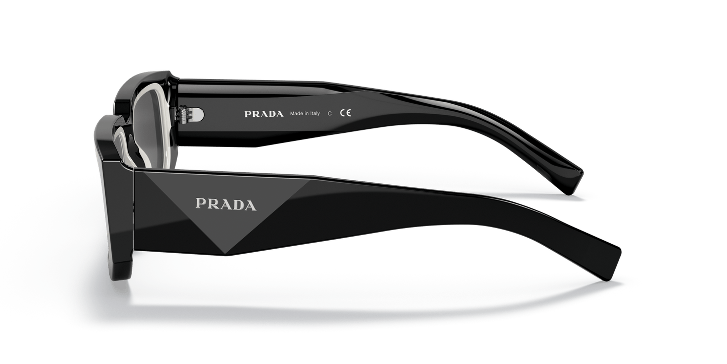 משקפי שמש פראדה שחור/לבן-אפור כהה | PRADA PR 06YS Black/White-Dark Grey