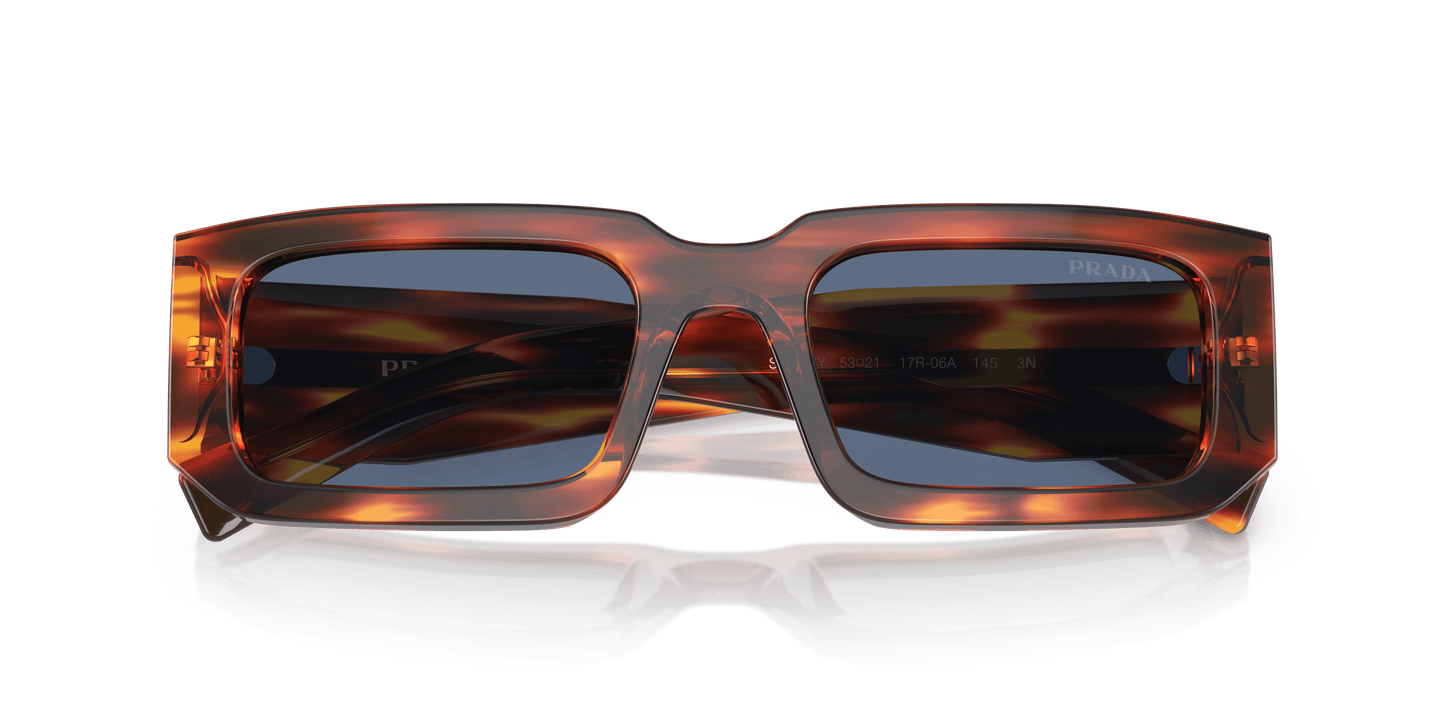 משקפי שמש פראדה פסים רדיקה-כחול כהה | PRADA PR 06YS Striped Radica-Dark Blue