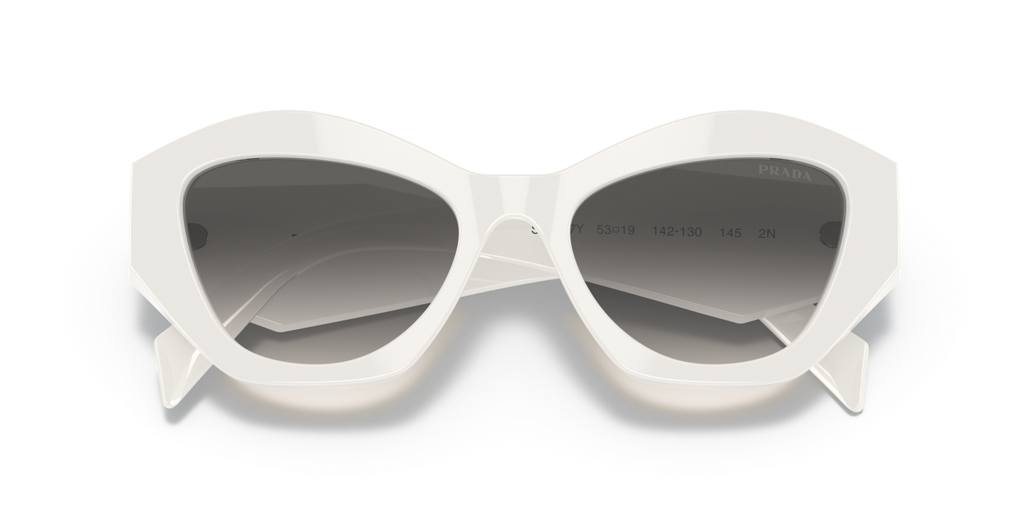 Prada Sunglasses White-Grey Gradient | PRADA PR 07YS White-Grey Gradient