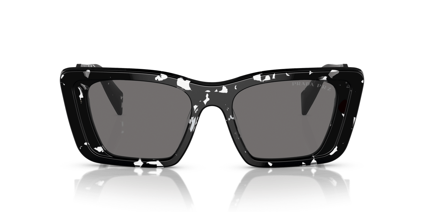 Prada Sunglasses Black Crystal Tortoise-Dark Grey Polarized | PRADA PR 08YS Black Crystal Tortoise-Dark Grey Polarized