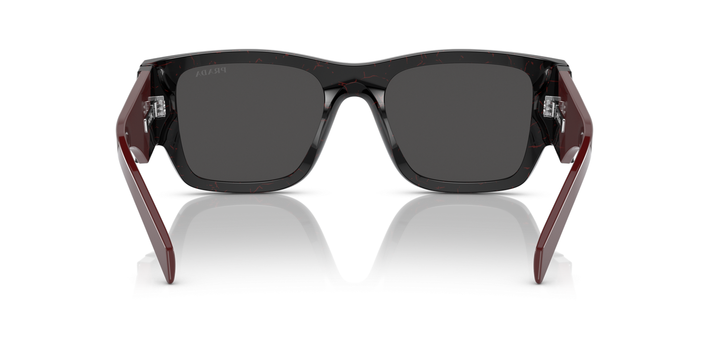 Prada PR 10ZS Black Etruscan Marble-Dark Grey Sunglasses