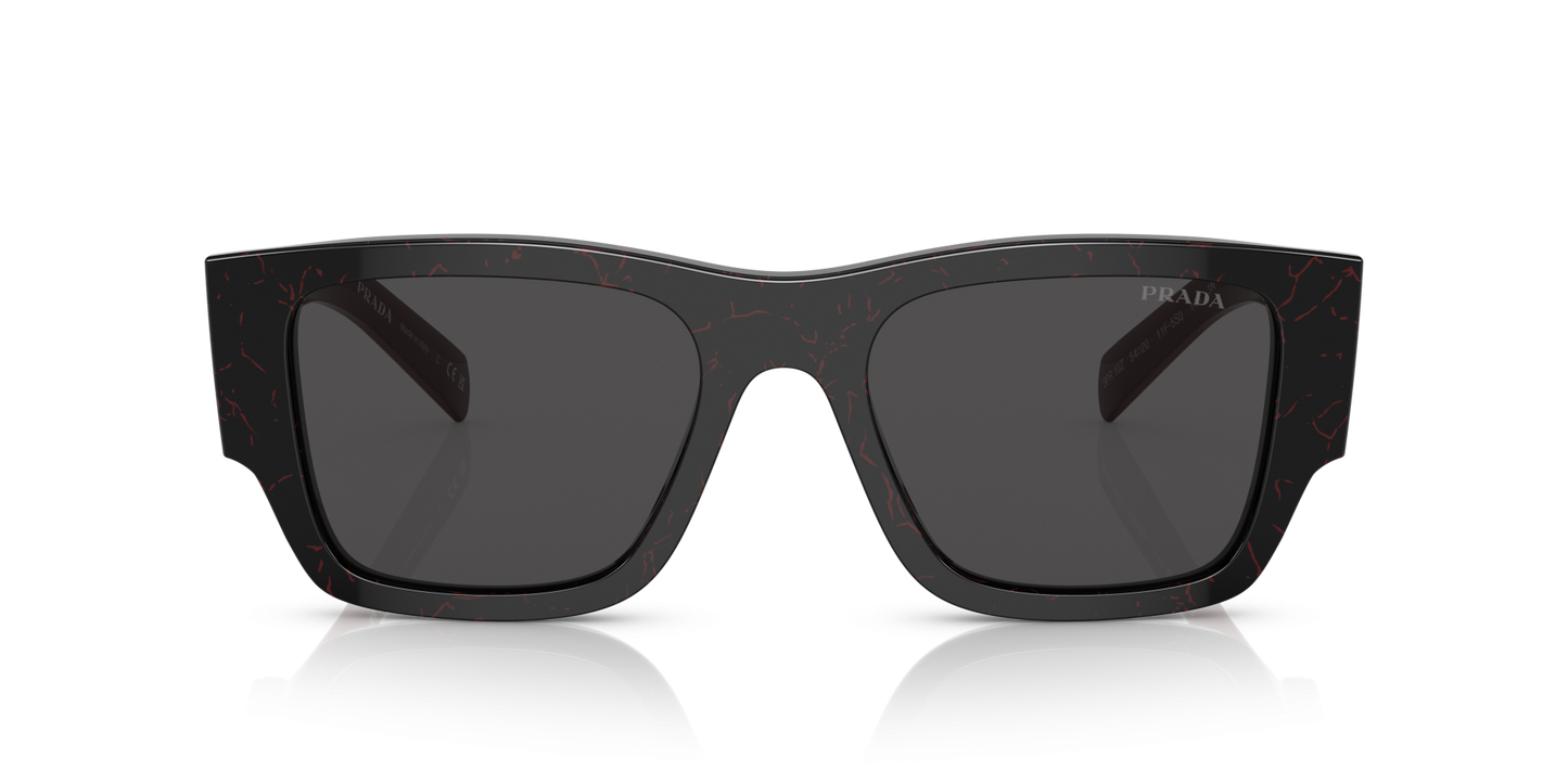 Prada PR 10ZS Black Etruscan Marble-Dark Grey Sunglasses
