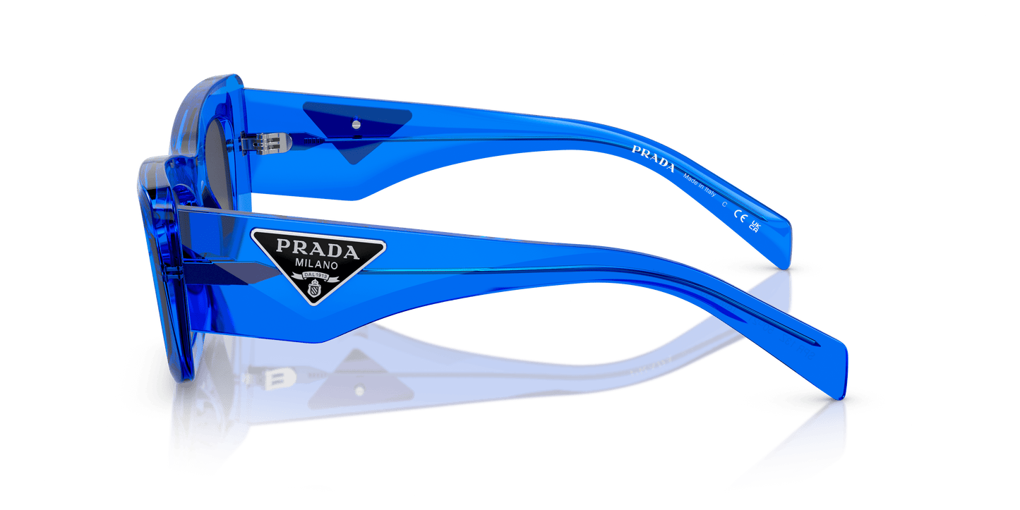 Prada Crystal Sunglasses Electric Blue-Dark Grey | PRADA PR 13ZS Crystal Electric Blue-Dark Grey