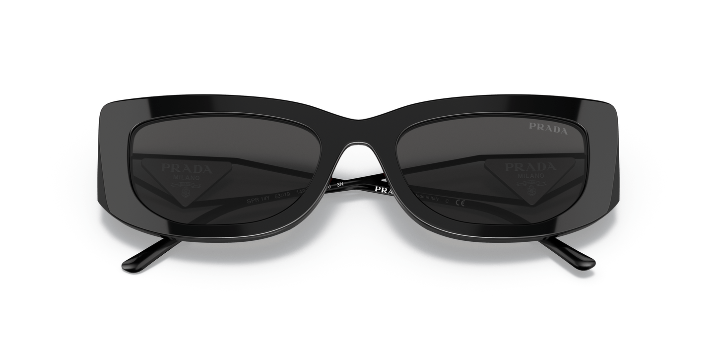 משקפי שמש פראדה שחור-אפור כהה | PRADA PR 14YS Black-Dark Grey