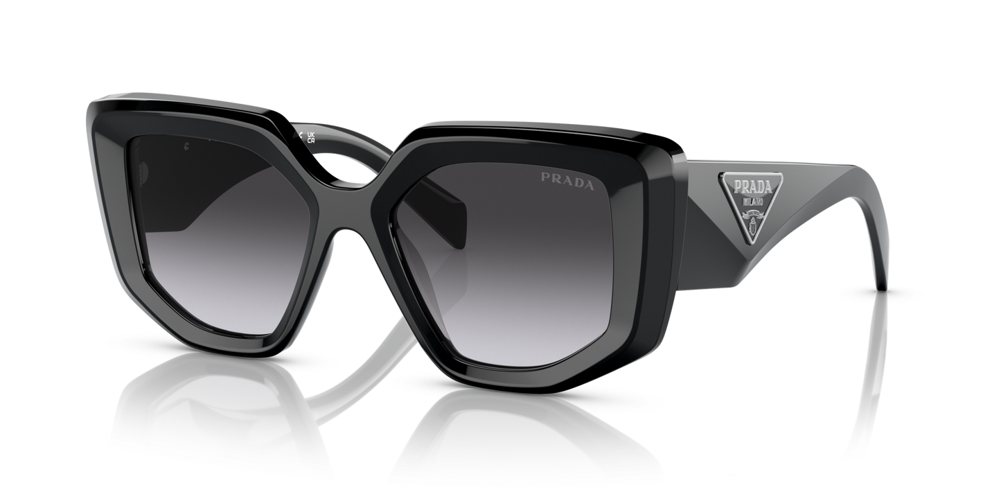 Prada Sunglasses Black-Grey Gradient | PRADA PR 14ZS Black-Grey Gradient