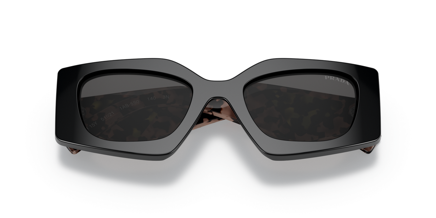 משקפי שמש פראדה שחור-אפור כהה | PRADA PR 15YS Black-Dark Grey