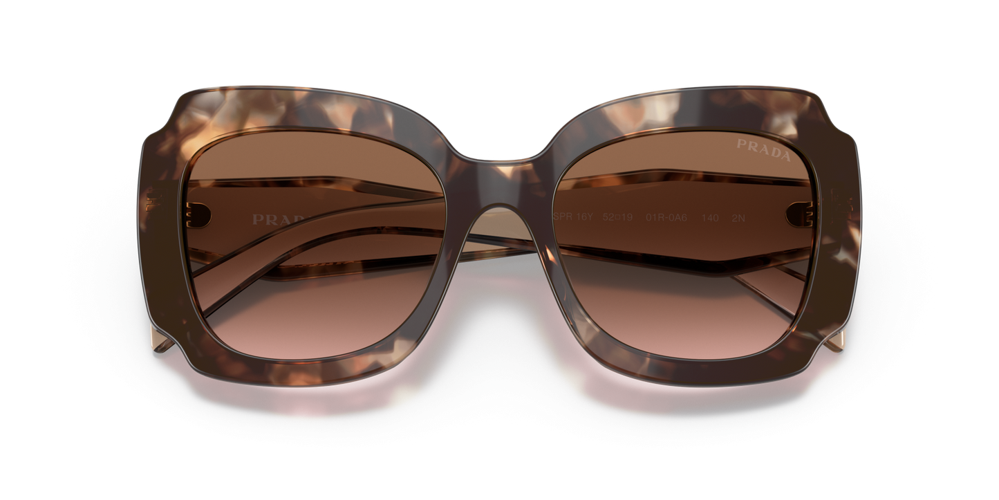 משקפי שמש פראדה הוואנה-חום שיפוע | PRADA PR 16YS Havana-Brown Gradient