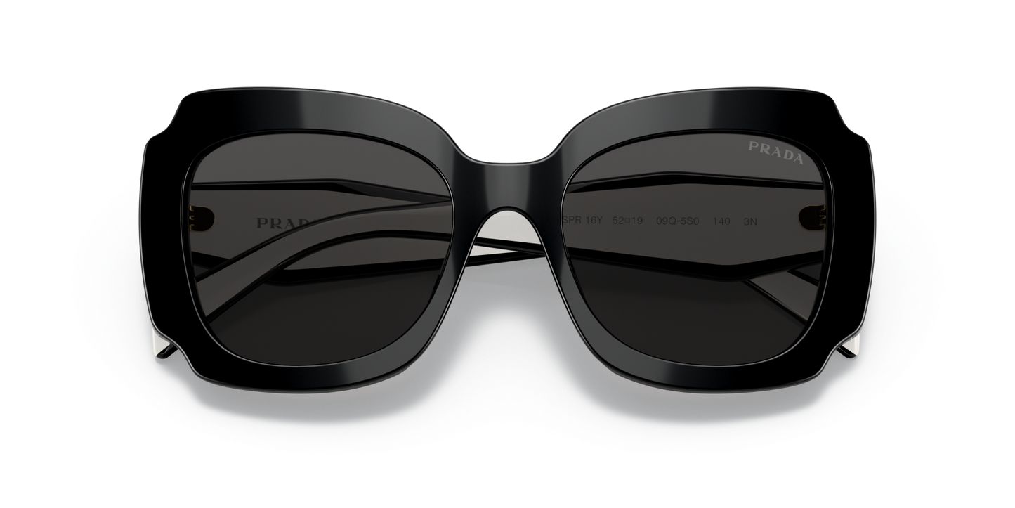 משקפי שמש פראדה שחור-אפור כהה | PRADA PR 16YS Black-Dark Grey