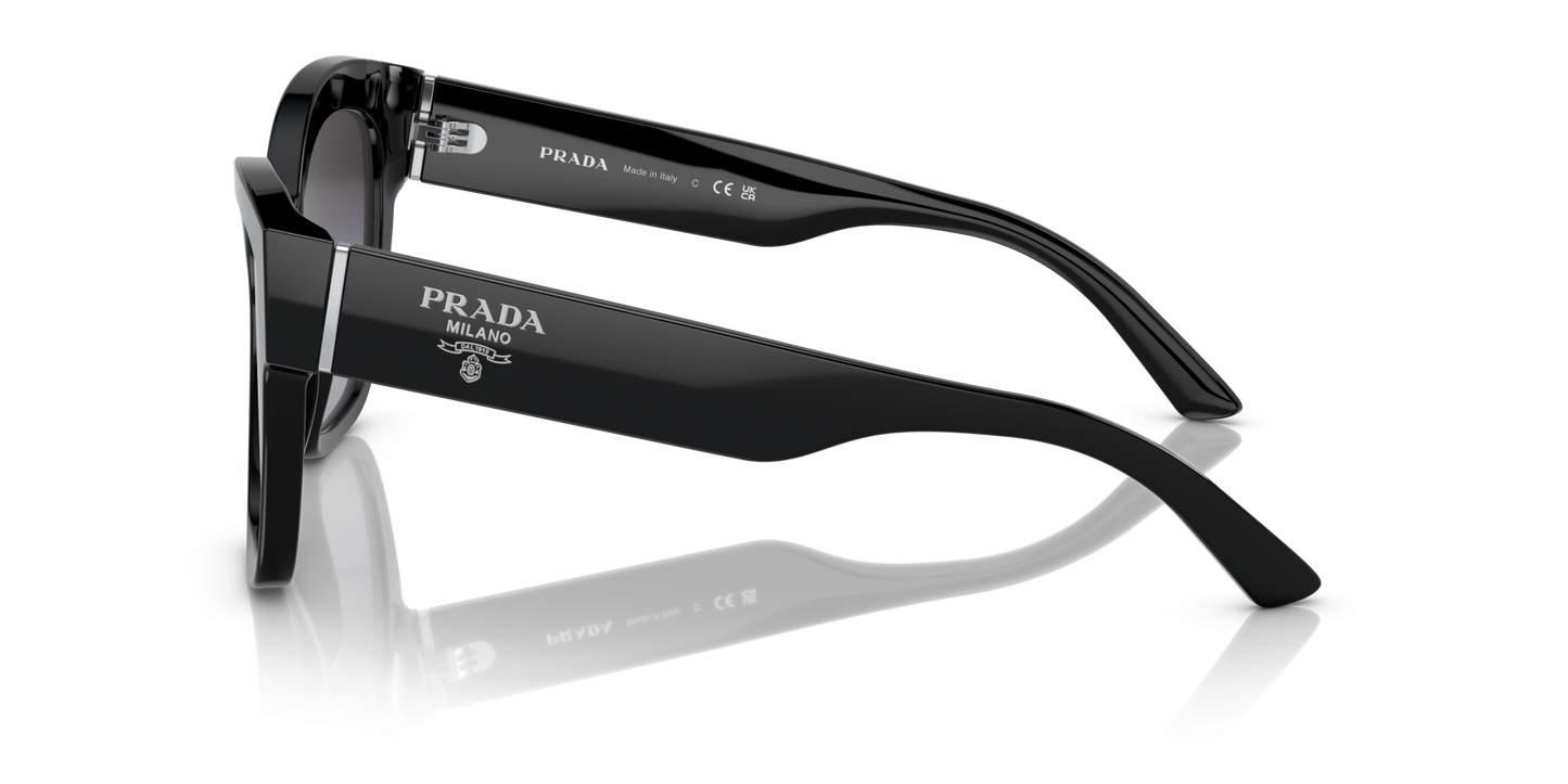 Prada Sunglasses Black-Grey Gradient | PRADA PR 17ZS Black-Grey Gradient