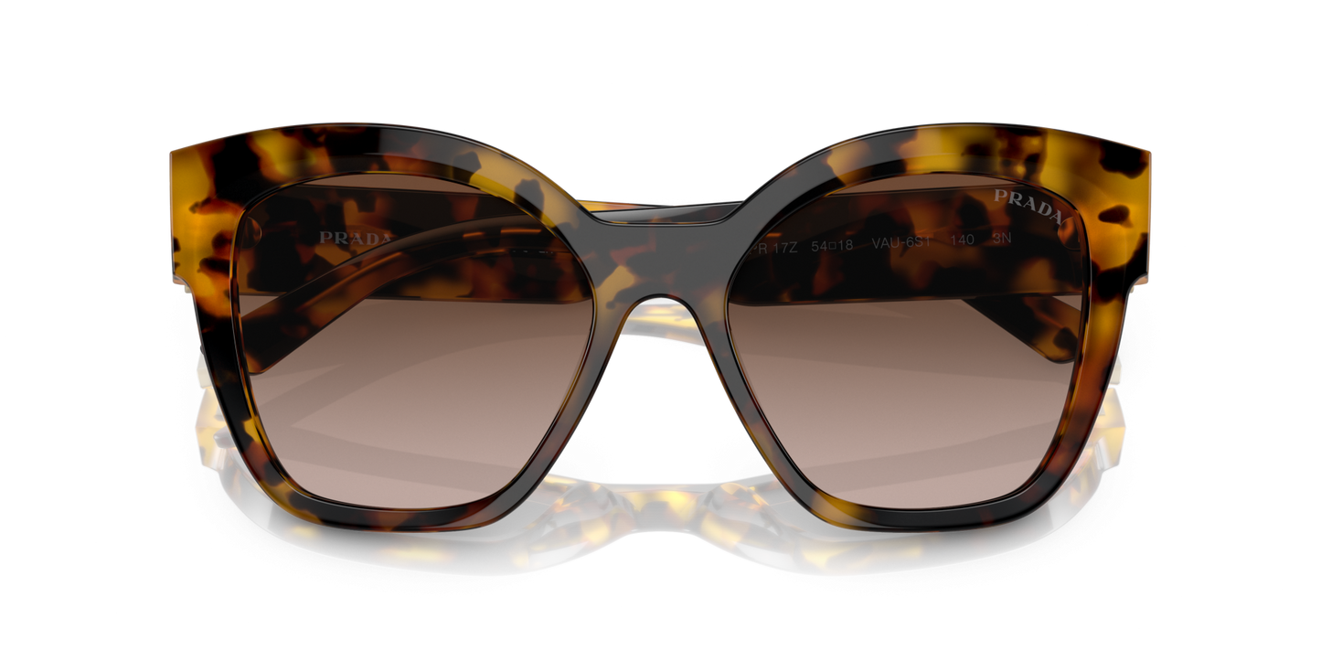Prada Sunglasses Honey Tortoise-Brown Gradient | PRADA PR 17ZS Honey Tortoise-Brown Gradient
