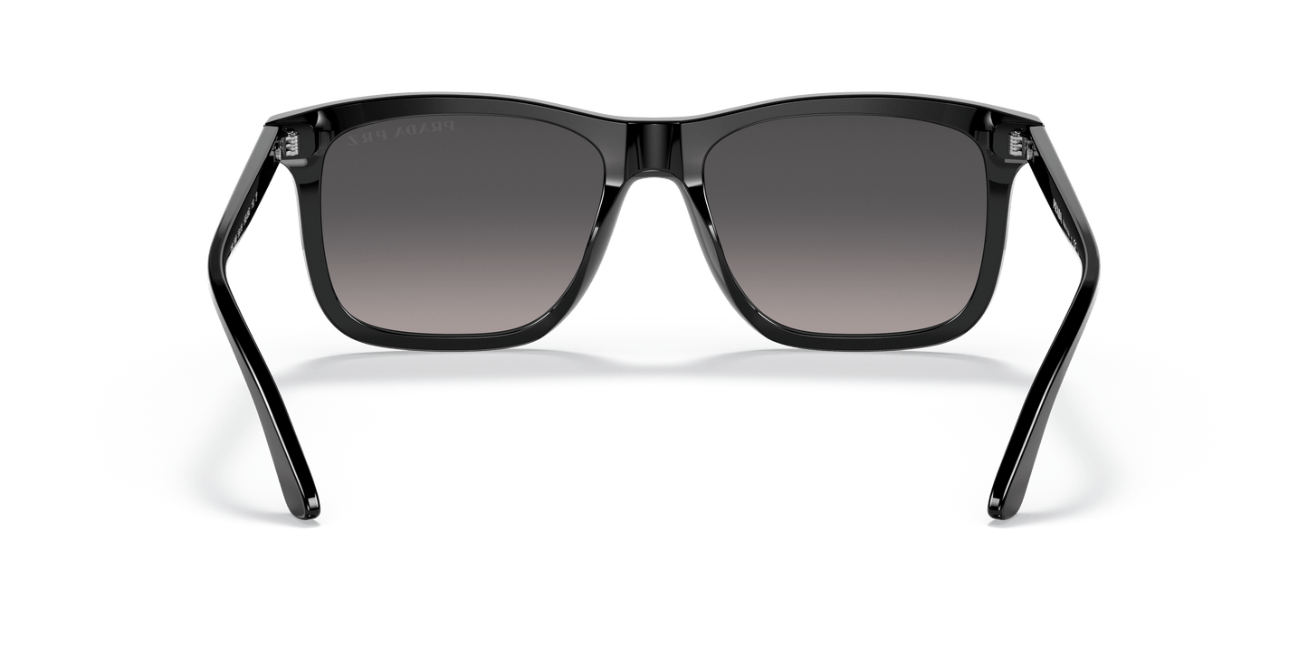 משקפי שמש של פראדה שחור-קוטב אפור שיפוע | Prada PR 18WS Black-Polarized Grey Gradient