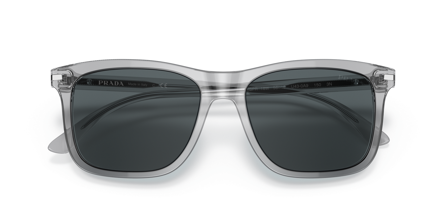 משקפי שמש פראדה אפור קריסטל-כחול | Prada PR 18WS Grey Crystal-Blue