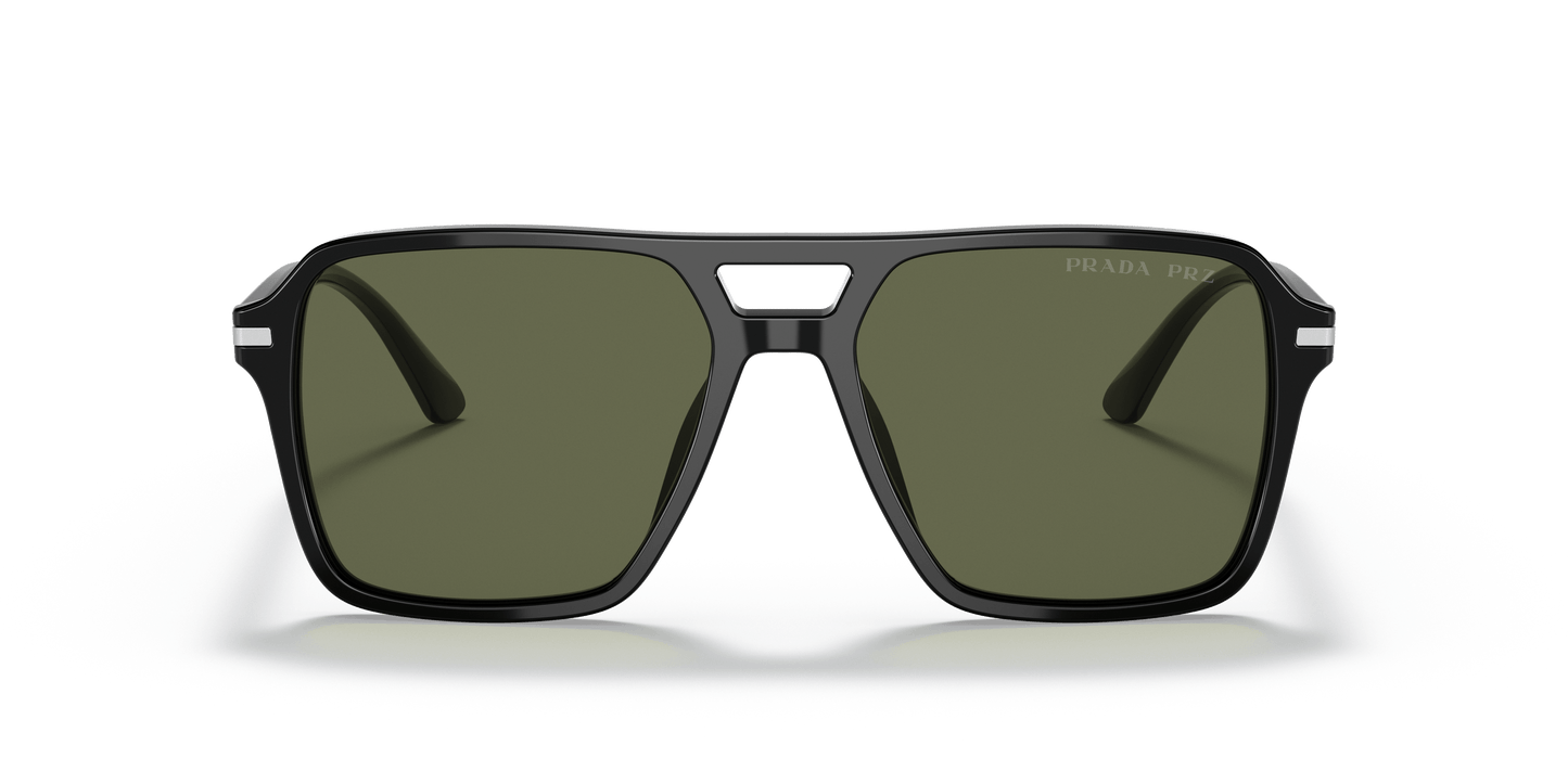 Prada Sunglasses Black-Green Polarized | Prada PR 20YS Black-Polarized Green