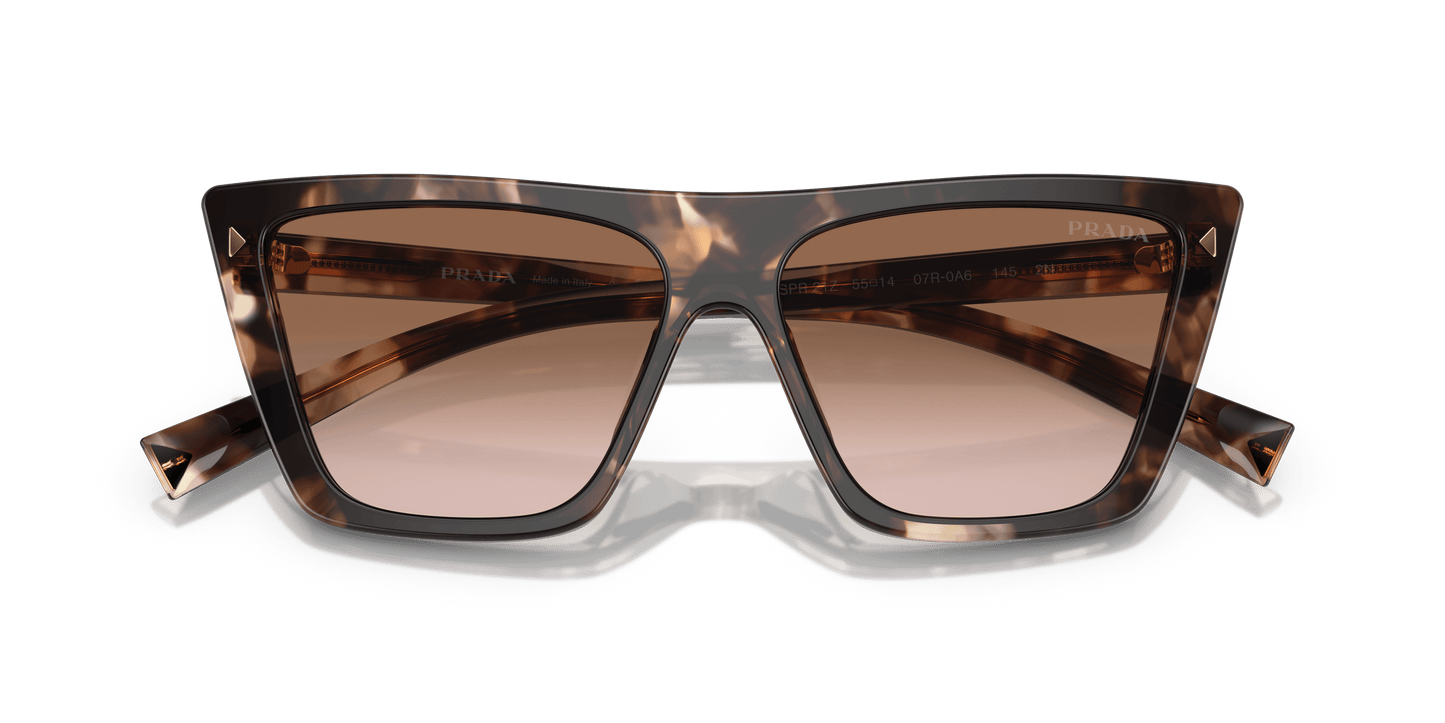 Prada Sunglasses Caramel Tortoise-Brown Gradient | PRADA PR 21ZS Caramel Tortoise-Brown Gradient