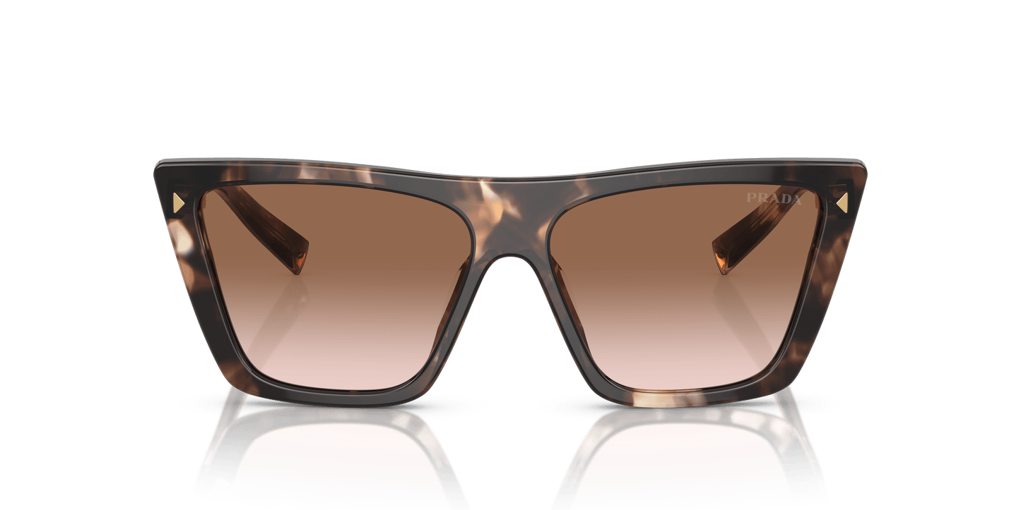 Prada Sunglasses Caramel Tortoise-Brown Gradient | PRADA PR 21ZS Caramel Tortoise-Brown Gradient