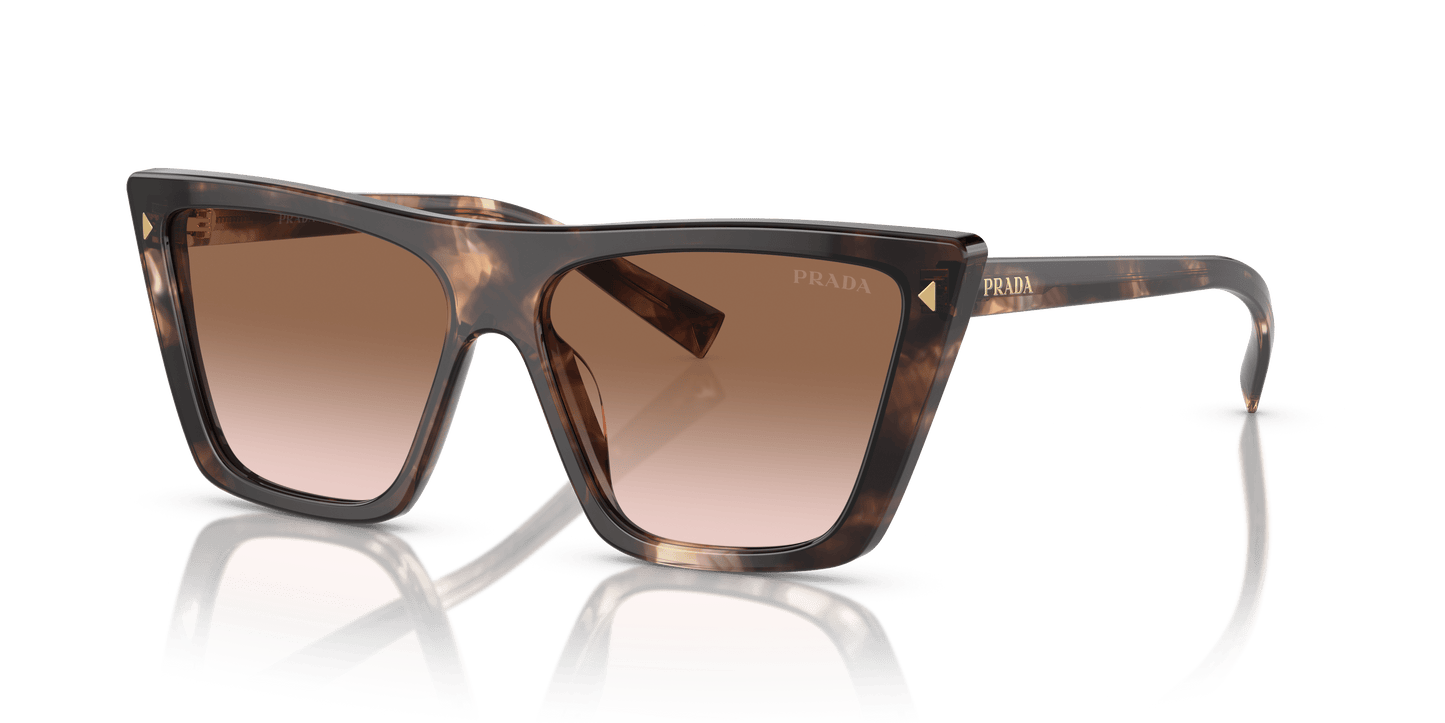 Prada Sunglasses Caramel Tortoise-Brown Gradient | PRADA PR 21ZS Caramel Tortoise-Brown Gradient