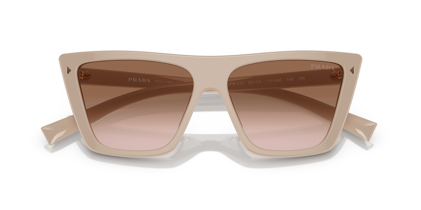 משקפי שמש פראדה שיפוע אבקה-חום | PRADA PR 21ZS Powder-Brown Gradient