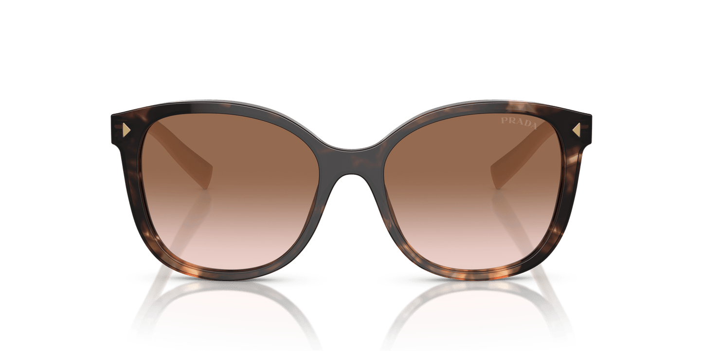 Prada Sunglasses Caramel Tortoise-Brown Gradient | PRADA PR 22ZS Caramel Tortoise-Brown Gradient