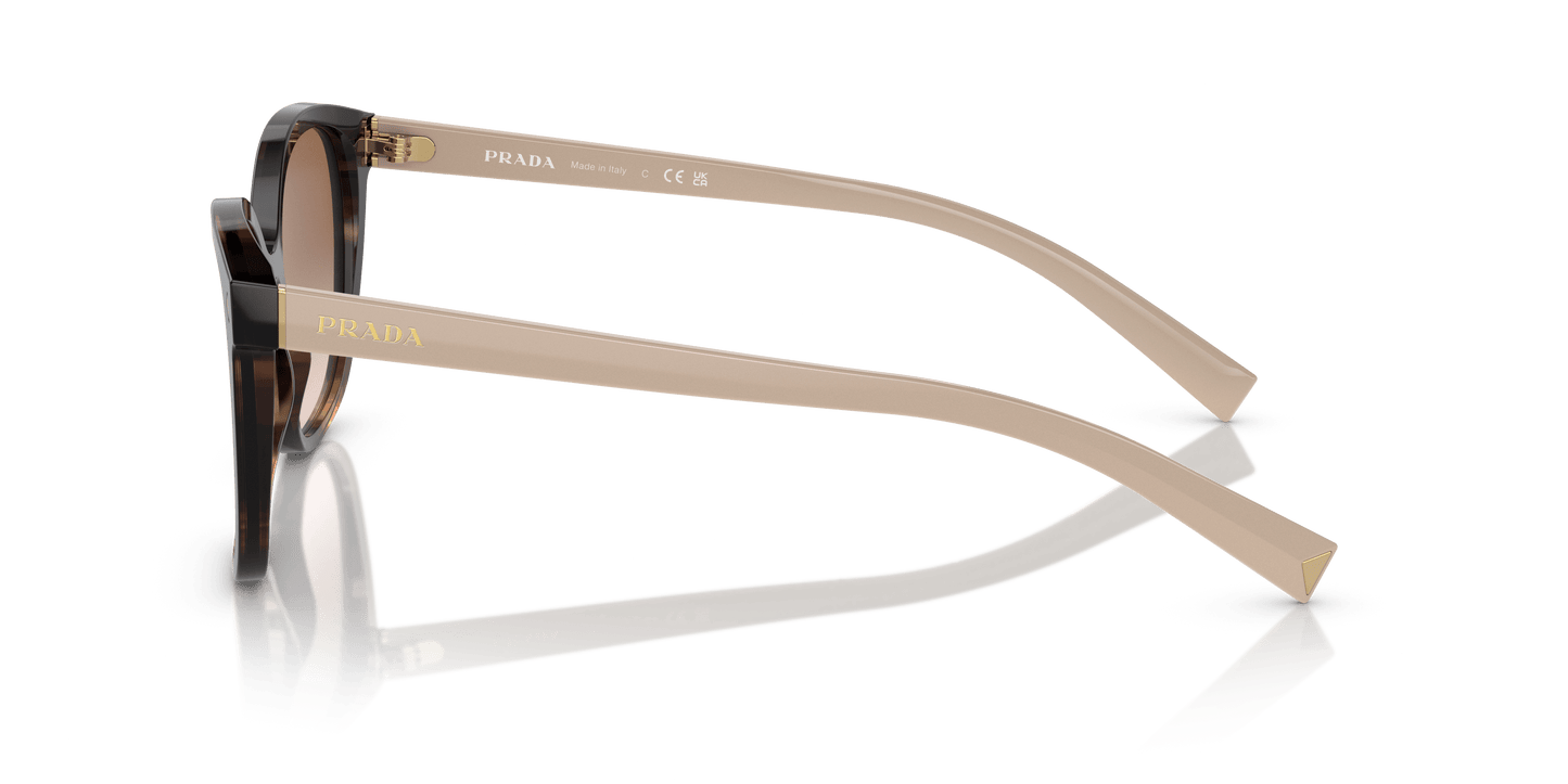 Prada Sunglasses Caramel Tortoise-Brown Gradient | PRADA PR 22ZS Caramel Tortoise-Brown Gradient