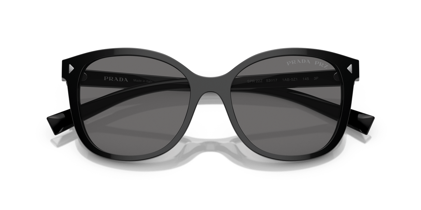 Prada Sunglasses Black-Polar Dark Grey | PRADA PR 22ZS Black-Polar Dark Grey