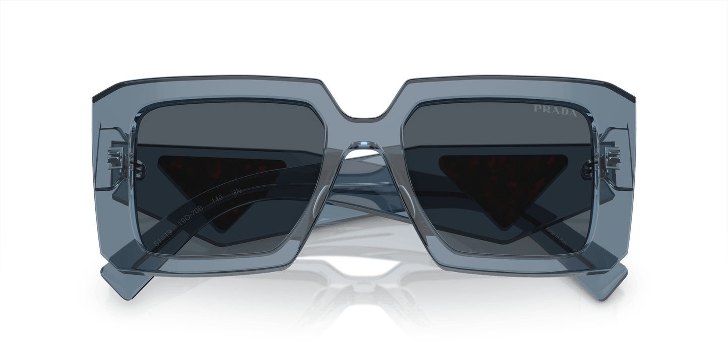 PRADA PR 23YS Transparent Graphite-Dark Grey Sunglasses