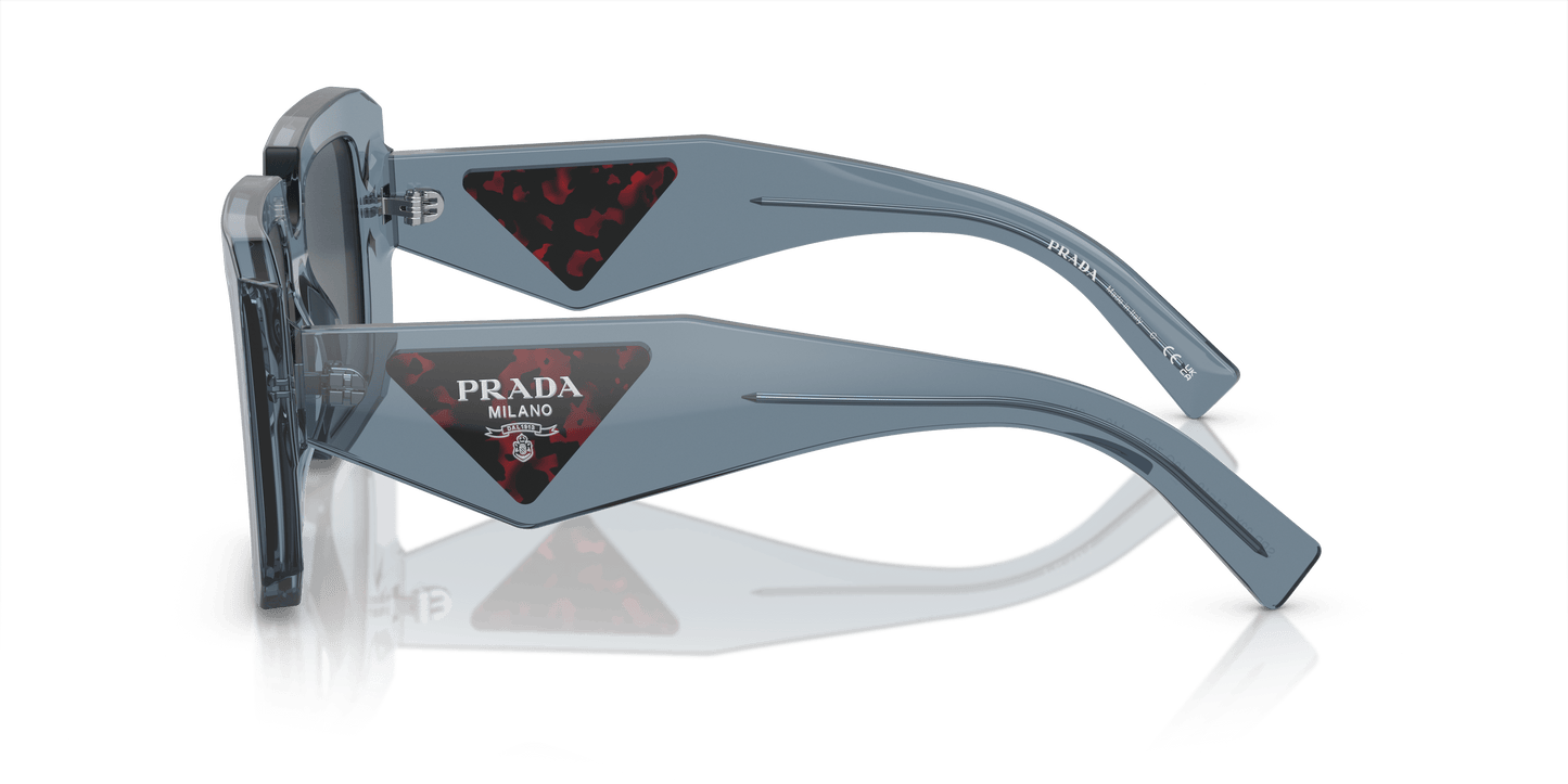 PRADA PR 23YS Transparent Graphite-Dark Grey Sunglasses