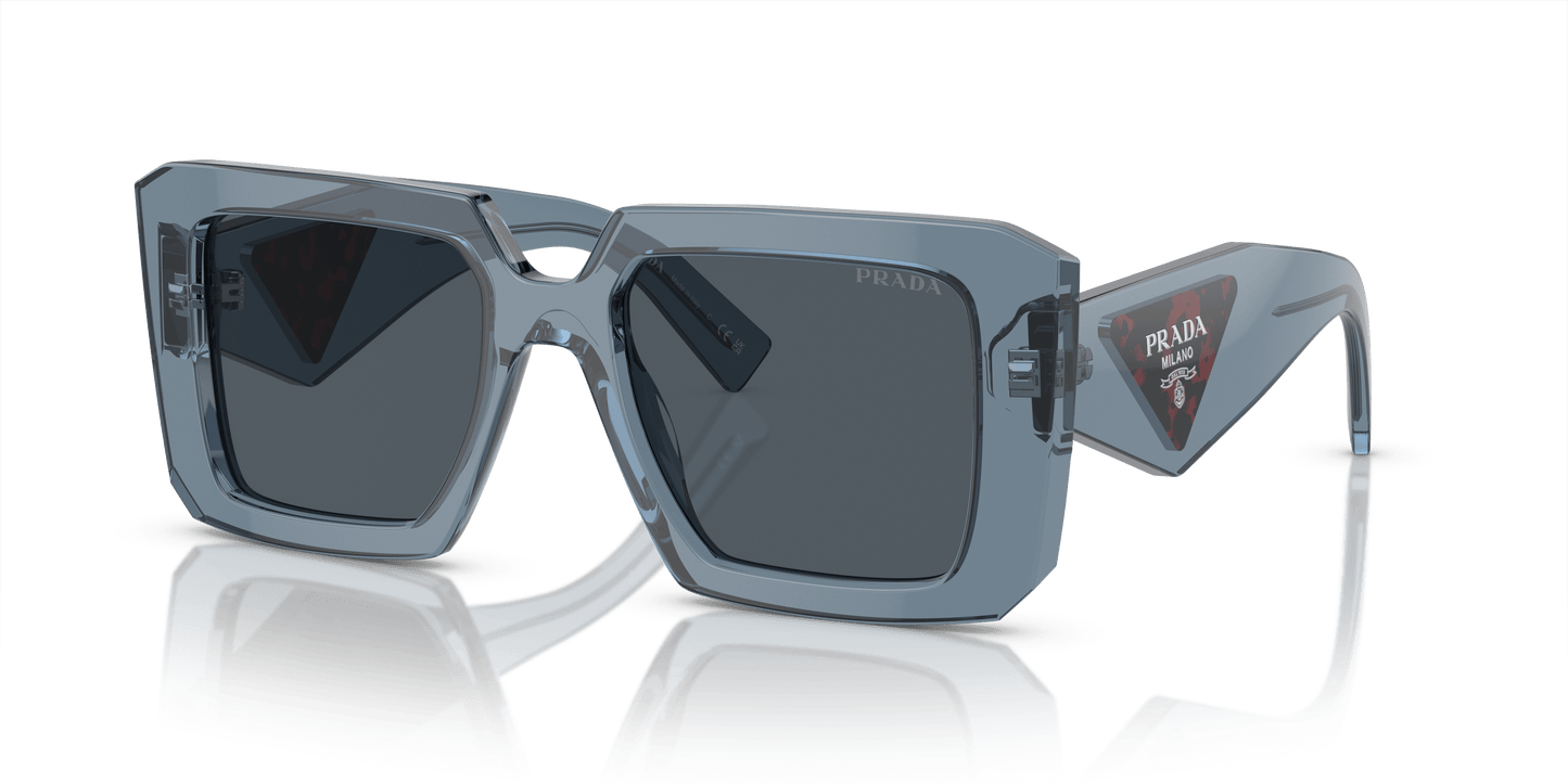 PRADA PR 23YS Transparent Graphite-Dark Grey Sunglasses