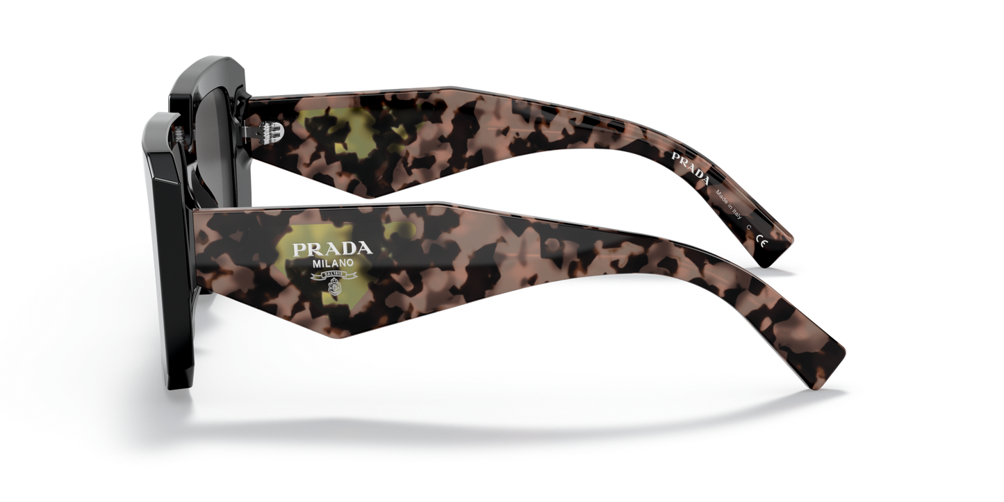 משקפי שמש פראדה שחור-אפור כהה | PRADA PR 23YS Black-Dark Grey