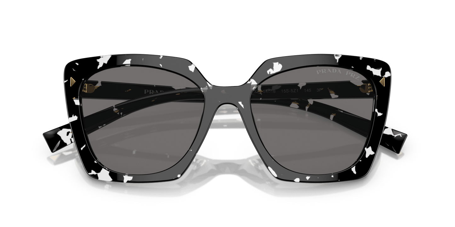 משקפי שמש פראדה שחור קריסטל צב-אפור כהה מקוטב | PRADA PR 23ZS Black Crystal Tortoise-Dark Grey Polarized