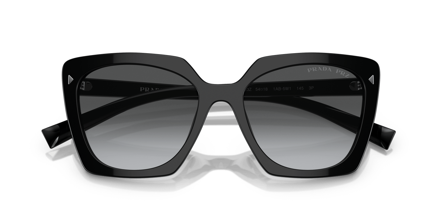 نظارة شمسية برادا بولار باللونين الأسود والرمادي المتدرج | برادا PR 23ZS أسود-رمادي قطبي متدرج