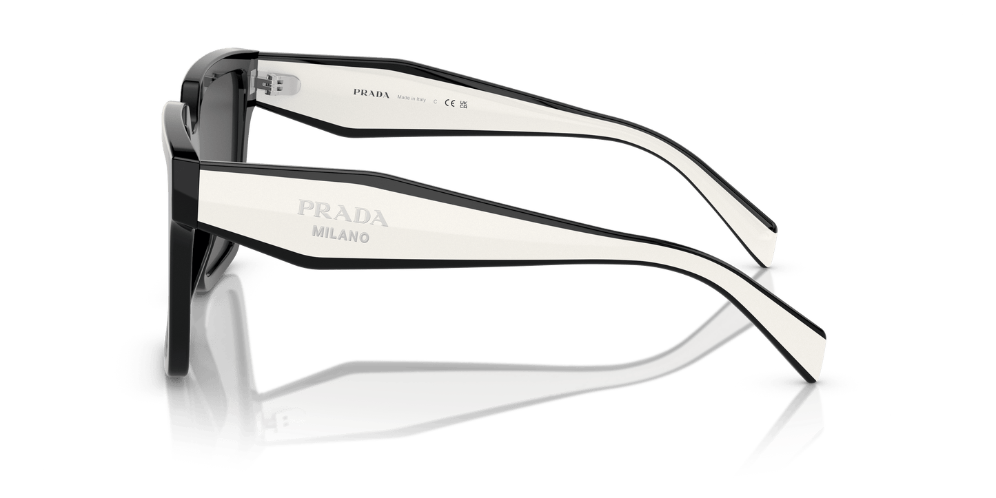 משקפי שמש פראדה שחור-אפור כהה | PRADA PR 24ZS Black-Dark Grey
