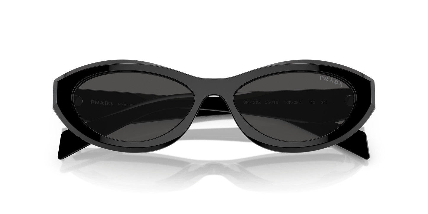 משקפי שמש פראדה שחור-אפור כהה | PRADA PR 26ZS Black-Dark Grey