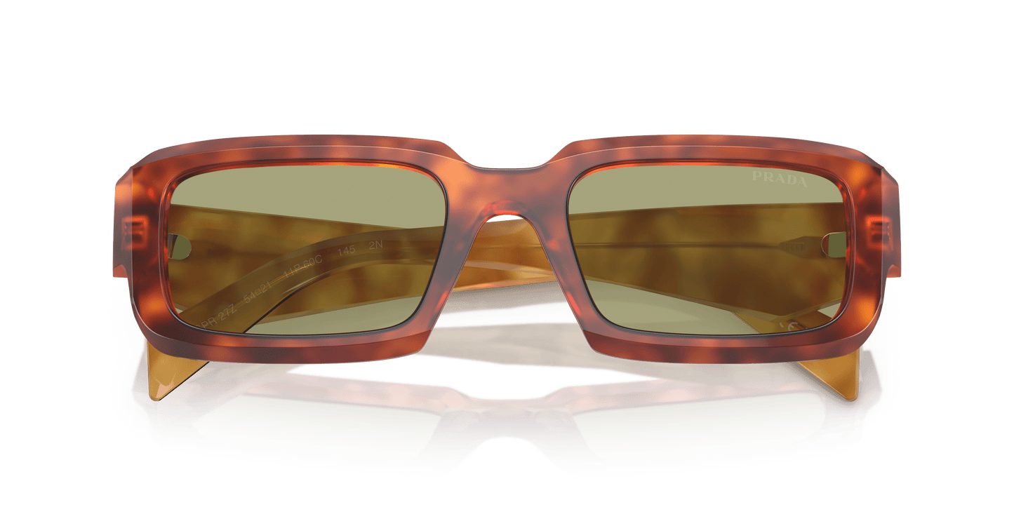 משקפי שמש פראדה קוניאק צב-ירוק | Prada PR 27ZS Cognac Tortoise-Green