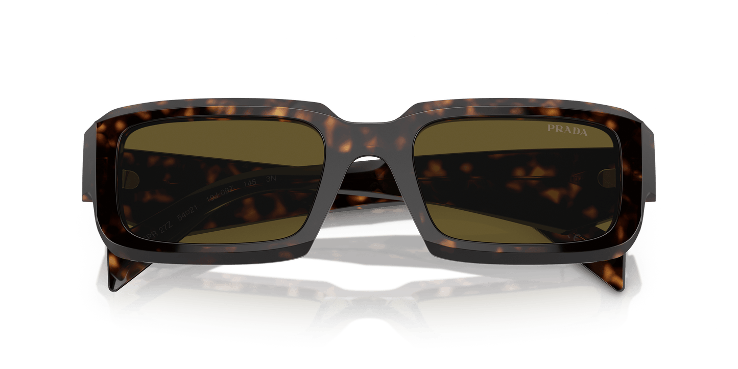 משקפי שמש פראדה לודן/שחור-חום כהה | Prada PR 27ZS Loden/Black-Dark Brown