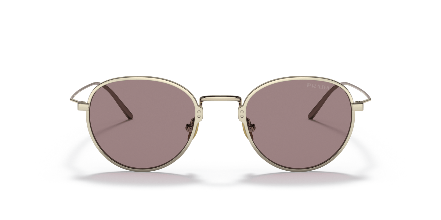 Prada PR 53WS Gold-Light Purple Brown Sunglasses