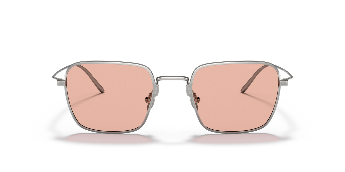 Prada Sunglasses Satin Titanium-Dark Pink | PRADA PR 54WS Satin Titanium-Dark Pink