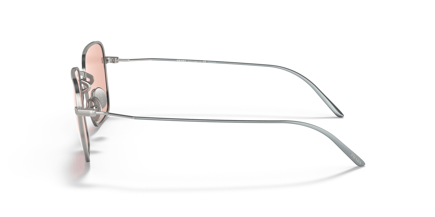 משקפי שמש פראדה סאטן טיטניום-ורוד כהה | PRADA PR 54WS Satin Titanium-Dark Pink